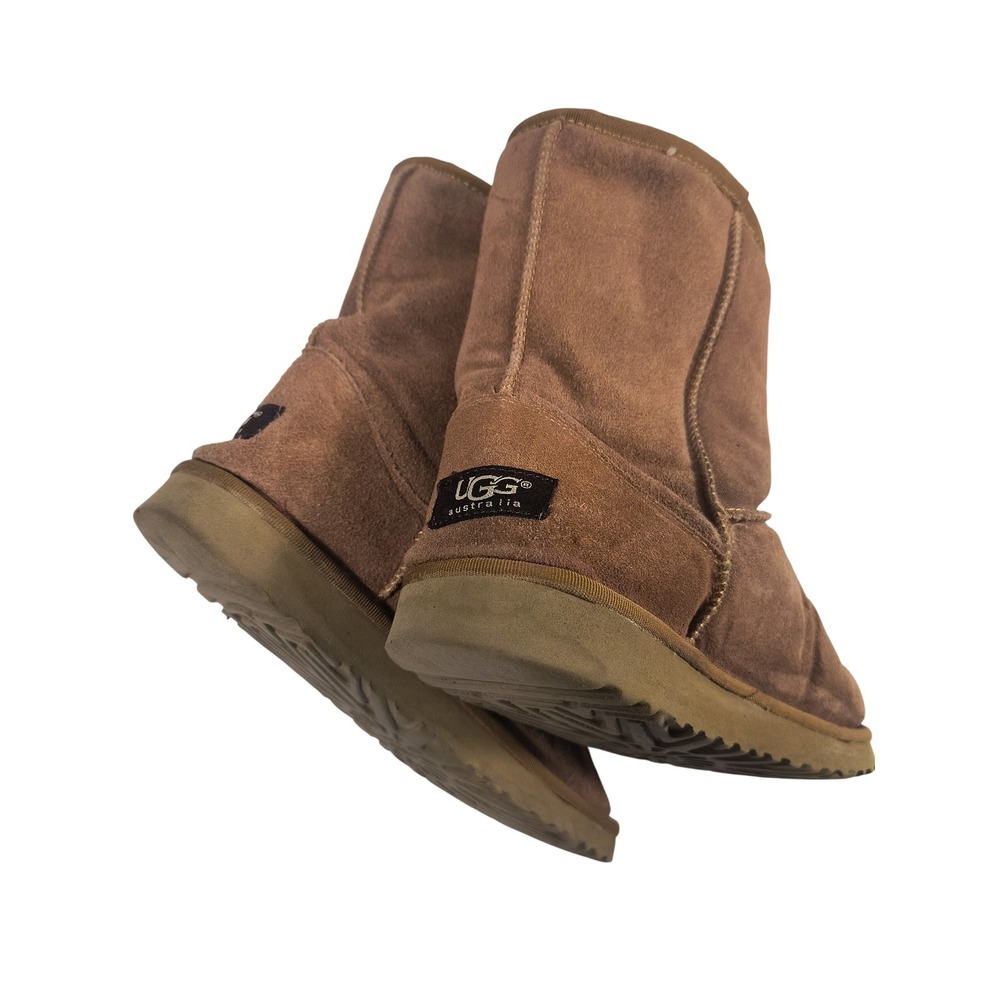 UGG Australia Classic‎ Short Brown Suede Leather Winter Boots Women's